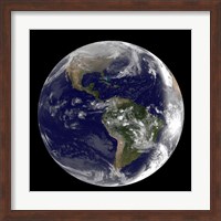 Earth showing North America and South America Fine Art Print