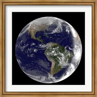 Earth showing North America and South America Fine Art Print