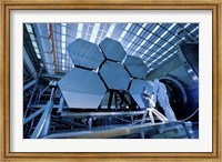 A James Webb Space Telescope Array being Tested in the X-ray and Cryogenic Facility Fine Art Print