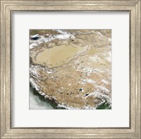 Satellite View of the Tibetan Plateau Fine Art Print