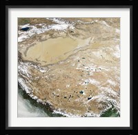 Satellite View of the Tibetan Plateau Fine Art Print
