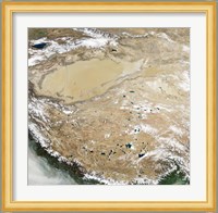 Satellite View of the Tibetan Plateau Fine Art Print