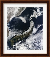 Satellite View of Japan Fine Art Print