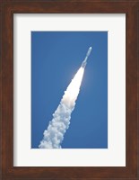 An Atlast V Rocket Carrying the Juno Spacecraft During a Midday Launch Fine Art Print