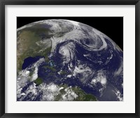 Tropical Cyclones Katia, Lee, Maria and Nate in the Atlantic Ocean Fine Art Print