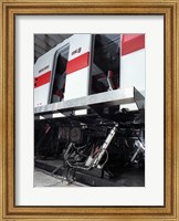 Electric Actuators are used on a Motion Simulator to take Passengers on a Realistic Flight Fine Art Print