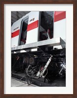 Electric Actuators are used on a Motion Simulator to take Passengers on a Realistic Flight Fine Art Print