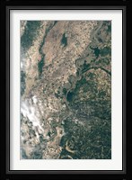 Satellite Image of Flood Waters in Memphis, Tennesse Fine Art Print