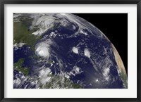 Satellite View of Hurricane Irene Moving Through the Bahamas Fine Art Print