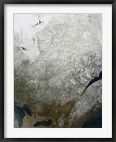 Satellite view of Eastern Canada Fine Art Print