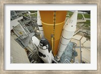 Space Shuttle Atlantis on the Launch Pad at Kennedy Space Center, Florida Fine Art Print