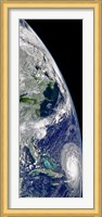 View of Hurricane Frances on a Partial view of Earth Fine Art Print