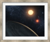 Artist's concept Illustrating Kepler-16b Fine Art Print