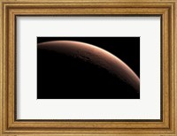 Illustration Depicting Part of Mars at the Boundary between Darkness and Daylight Fine Art Print