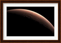 Illustration Depicting Part of Mars at the Boundary between Darkness and Daylight Fine Art Print