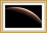 Illustration Depicting Part of Mars at the Boundary between Darkness and Daylight Fine Art Print