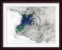 Satellite view of the Ross Sea, Antarctica Fine Art Print