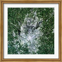 Satellite view of Indianapolis, Indiana Fine Art Print