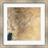 Natural-color Satellite view of Amman, Jordan Fine Art Print