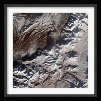 Satellite Image of Russia's Kizimen Volcano Fine Art Print