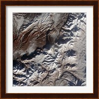 Satellite Image of Russia's Kizimen Volcano Fine Art Print