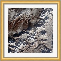 Satellite Image of Russia's Kizimen Volcano Fine Art Print