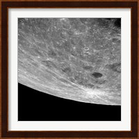 High Altitude Oblique view of the Lunar Surface Fine Art Print