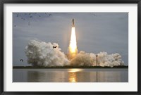 Space shuttle Atlantis lifts off from the Kennedy Space Center, Florida Fine Art Print