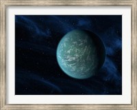 Artist's Concept of Kepler 22b, an Extrasolar Planet Found to Orbit the Habitable Zone Fine Art Print