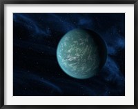 Artist's Concept of Kepler 22b, an Extrasolar Planet Found to Orbit the Habitable Zone Fine Art Print