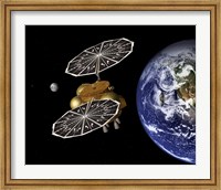 The Separation of an Earth Entry Vehicle on a Proposed Mars Sample Return Mission Fine Art Print