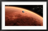 Artist's concept of NASA's Mars Science Laboratory Spacecraft approaching Mars Fine Art Print
