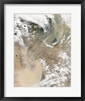 An intense Dust Storm Blows over the Middle East Fine Art Print