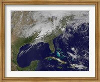 Satellite Image Showing Severe Thunderstorms and Tornados in the Eastern United States Fine Art Print