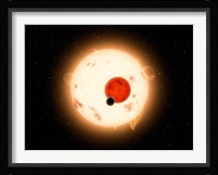 Artist's concept of the Kepler-16 System Fine Art Print