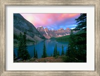 Lake Moraine at Dawn, Banff National Park, Alberta Fine Art Print