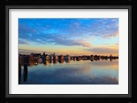 Fraser River House Boats, British Columbia, Canada Fine Art Print