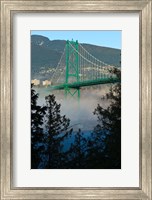British Columbia, Vancouver, Lion's Gate Bridge over Fog Fine Art Print