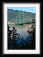 British Columbia, Vancouver, Lion's Gate Bridge over Fog Fine Art Print