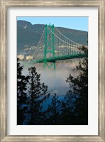 British Columbia, Vancouver, Lion's Gate Bridge over Fog Fine Art Print