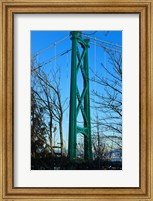 British Columbia, Vancouver, Lion's Gate Bridge Tower Fine Art Print
