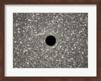Artist's Concept of Giant Black Hole in Center of Ultracompact Galaxy Fine Art Print