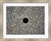 Artist's Concept of Giant Black Hole in Center of Ultracompact Galaxy Fine Art Print
