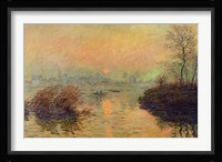 Sun Setting over the Seine at Lavacourt. Winter Effect, 1880 Fine Art Print