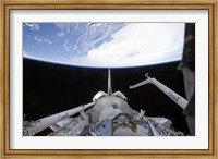 A Partial view of the Tranquility Node in Space Shuttle Endeavour's Payload Bay Fine Art Print
