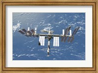 International Space Station Backdropped by a Blue and White Part of Earth Fine Art Print