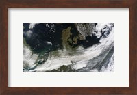 Ash Plume from Eyjafjallajokull Volcano over Northern Europe Fine Art Print