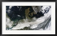 Ash Plume from Eyjafjallajokull Volcano over Northern Europe Fine Art Print