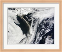 Iceland's Eyjafjallajokull Volcano Emits a Dense Plume of Ash and Steam over the Atlantic Ocean Fine Art Print