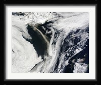 Iceland's Eyjafjallajokull Volcano Emits a Dense Plume of Ash and Steam over the Atlantic Ocean Fine Art Print